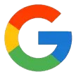 Google "G" logo in four colors: red, yellow, green, and blue, with a small multicolored plaid section in the lower right.